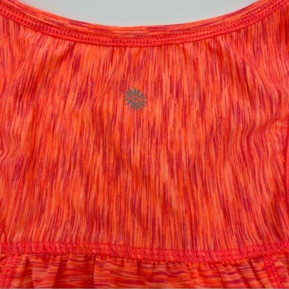 Tangerine Tank Top Women's XXL Variegated Orange Long Active Running Athleisure - Picture 9 of 9